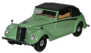 Oxford Diecast ASH002 Armstrong Siddeley Hurricane Closed Green  - 1:43 Scale