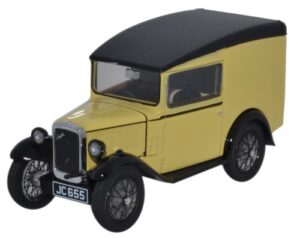 Oxford Diecast ASV001 Austin Seven RN Van - Primrose  - 1:43 Scale