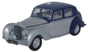 Oxford Diecast BN6004 Bentley MkVI - Midnight Blue/Shell Grey  - 1:43 Scale