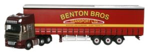 Oxford Diecast DAF11CS DAF 105 (SS) C/Side - Bentons  - 1:76 Scale