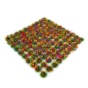 WWScenics SGTMIX04 4mm Mixed Flowers Static Grass Tufts x 100