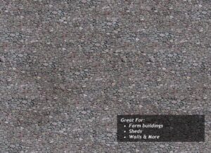 Scale Model Scenery  TX007 - OO/HO Dry Stone Wall Texture Paper (x5)