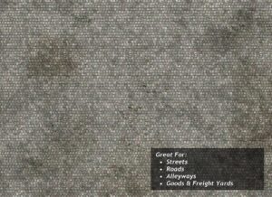 Scale Model Scenery  TX026 - OO/HO Cobblestones Texture Paper (x5)