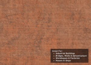 Scale Model Scenery  TX108 - OO/HO Old Red Brown Brick Texture Paper (x5)