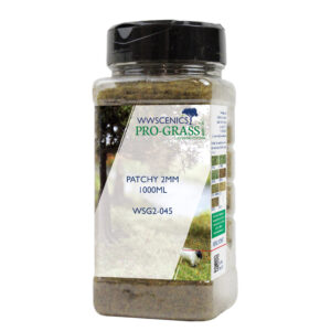 WWScenics WSG2-045 2mm Patchy Static Grass - 1000ml Canister