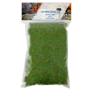WWScenics WSG4-004 Refill 1000ml 4mm Spring Static Grass - 100g