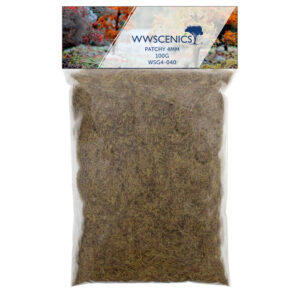 WWScenics WSG4-040 Refill 1000ml 4mm Patchy Static Grass - 100g -