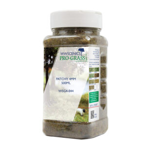 WWScenics WSG4-044 4mm Patchy Static Grass - 500ml Canister