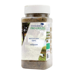 WWScenics WSG6-044 6mm Patchy Static Grass - 500ml Canister