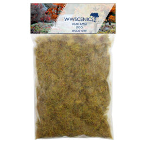 WWScenics WSG6-049 Refill 1000ml 6mm Dead Static Grass - 100g