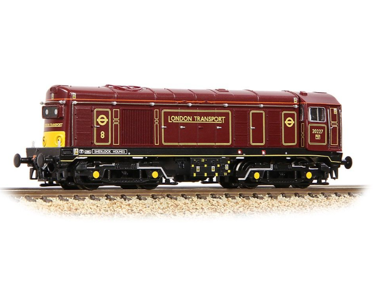 Graham Farish 371-035K Class 20/0 Headcode Box 20227 'Sherlock Holmes' LT Lined Maroon N Gauge