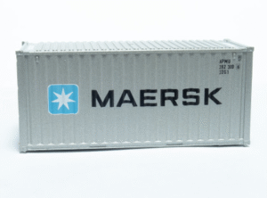 C-Rail N Gauge Maersk 20ft Dry box 20ft X 8'6" Drybox