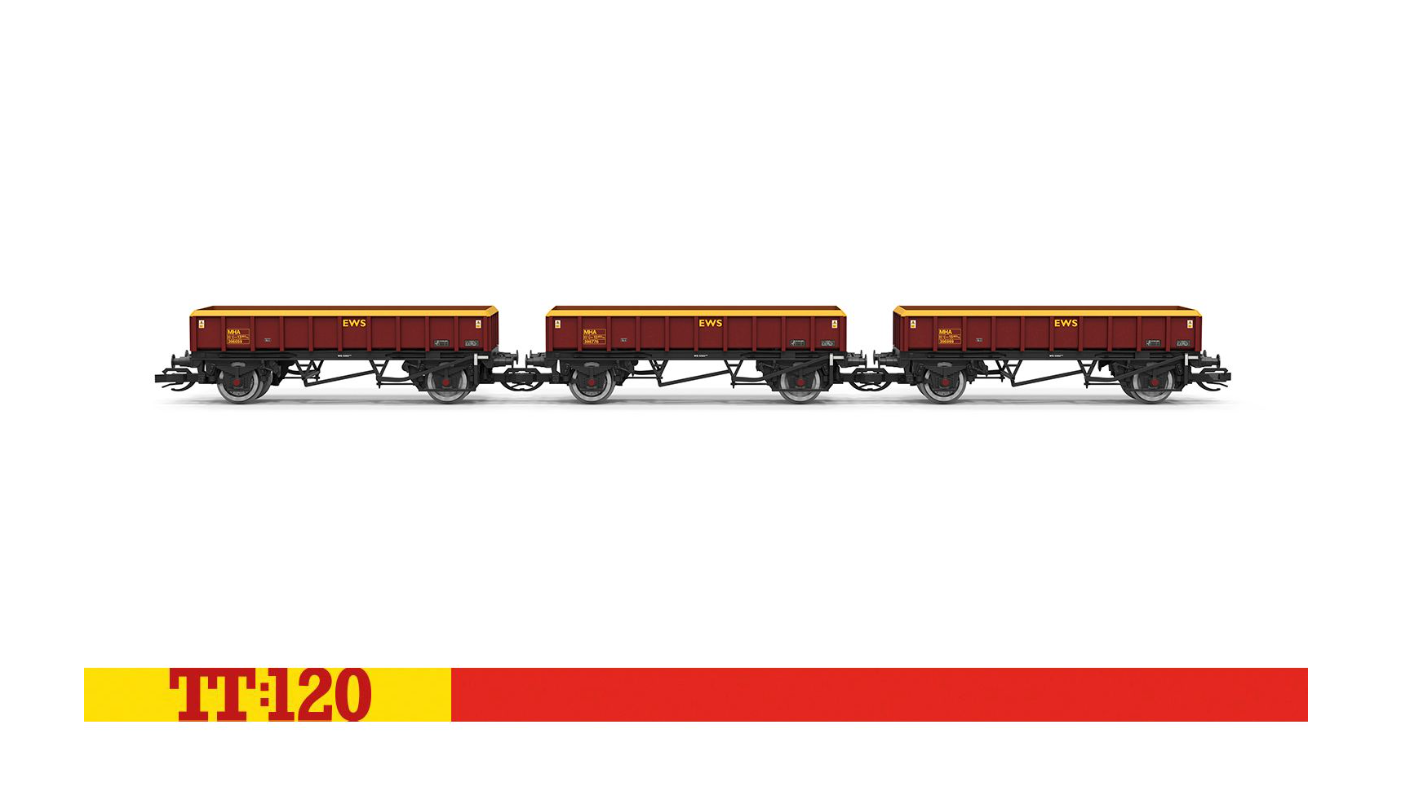 Hornby TT6058 Touax KFA Container Wagon - 93458 - TT Gauge