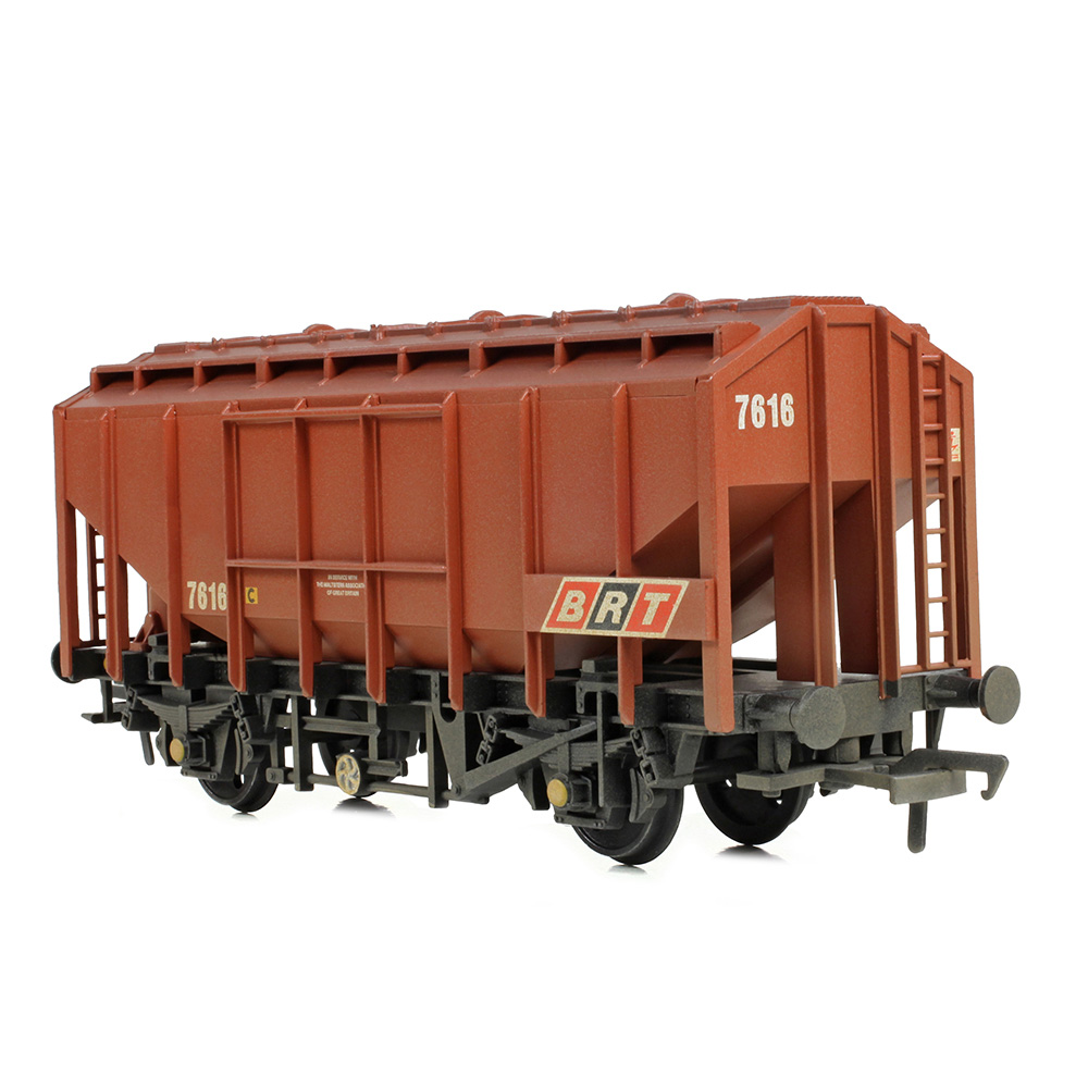 Bachmann 33-131B 35 Ton PAV Bulk Grain Wagon BRT Brown WEATHERED - OO Gauge