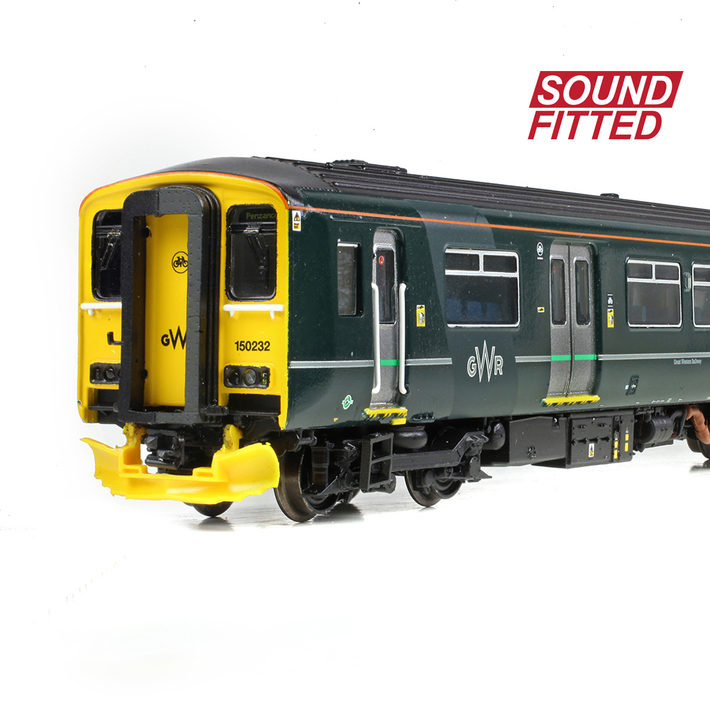 Graham Farish 371-337SF Class 150/2 2-Car DMU 150232 GWR Green (FirstGroup) SOUND FITTED - N Gauge