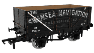 Rapiodo 967264 BR (ex-Swansea Navigation) (7-plank, side and end doors) - OO Gauge
