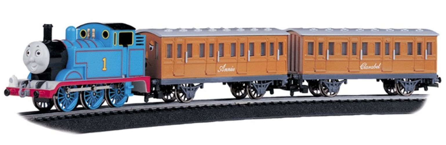 Thomas & Friends 00642BE - Thomas with Annie & Clarabel Electric Train Set OO Gauge