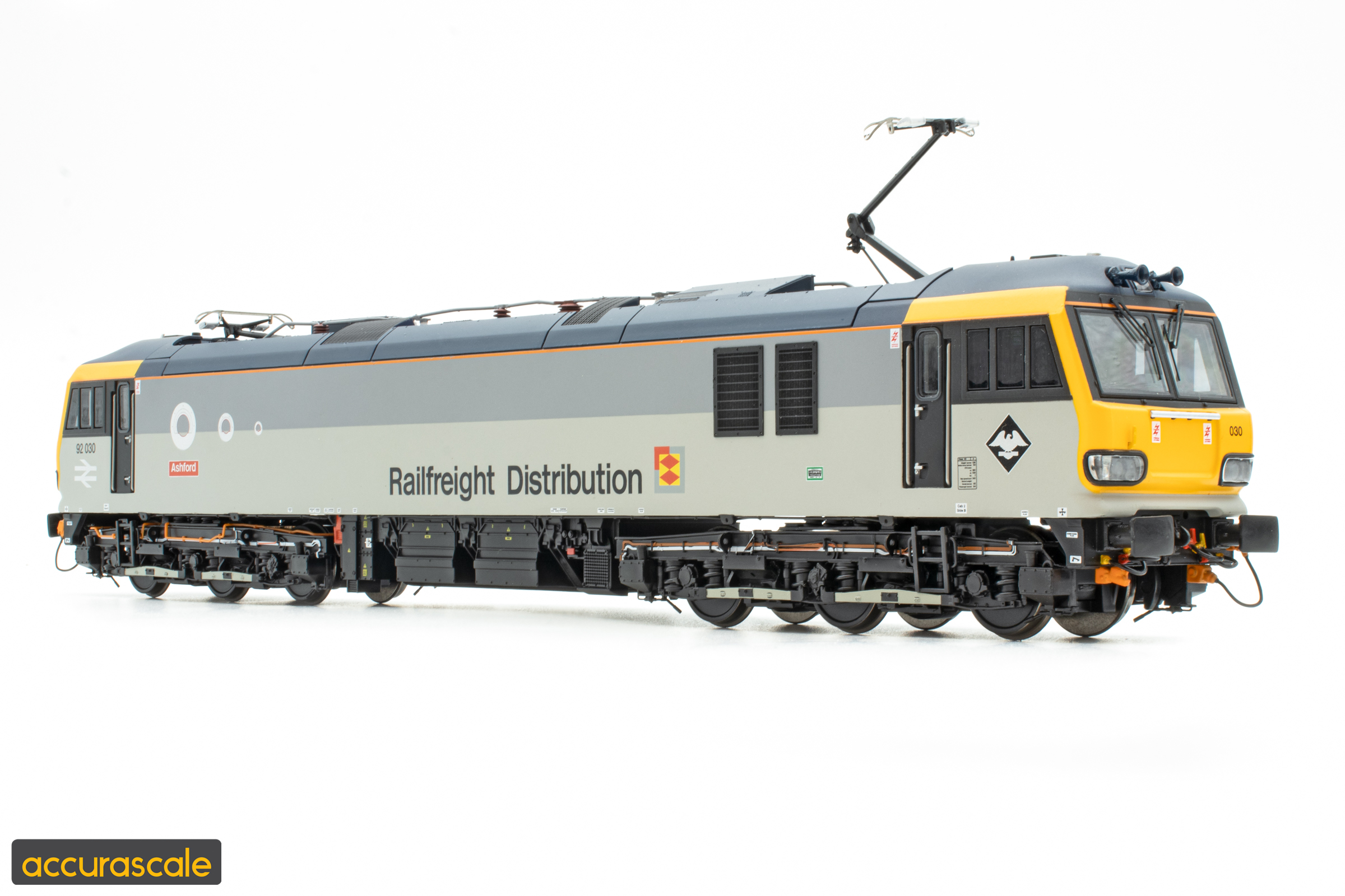 Accurascale ACC3288-SND, BR Class 92, 92030 Ashford- RfD European Livery - OO Gauge DCC SOUND