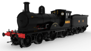 Rapido 959507 - GNoSR F Class No.6850 'Hatton Castle' - NE Wartime Black Livery Class 4-4-0 OO Gauge DCC SOUND