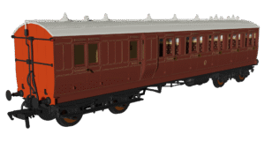 Rapido 978202 LBSC Mahogany 'Evolution' Non-Corridor Carriage Brake Third No.1240 - OO Gauge