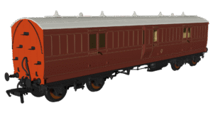 Rapido 978206 LBSC Mahogany 'Evolution' Non-Corridor Full Brake No.155 - OO Gauge