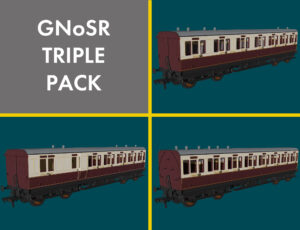 Rapido 978207 GNoSR 'Evolution' Non-Corridor Carriage Pack - OO Gauge
