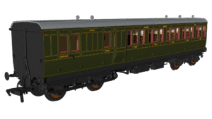 Rapido 978214 SR Olive 'Evolution' Non-Corridor Carriage Brake Third No.2724 - OO Gauge