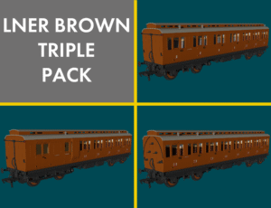 Rapido 978219 LNER 'Evolution' Non-Corridor Carriage Pack - OO Gauge