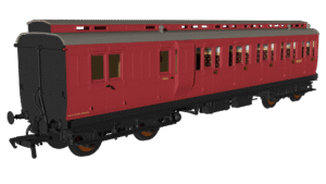 Rapido 978226 BR Crimson 'Evolution' Non-Corridor Carriage Brake Third No.E51854E - OO Gauge