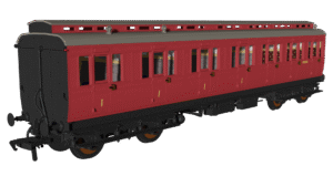 Rapido 978228 BR Crimson 'Evolution' Non-Corridor Composite No.E51380E - OO Gauge