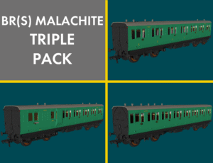 Rapido 978231 BR Malachite 'Evolution' Non-Corridor Carriage Pack - OO Gauge