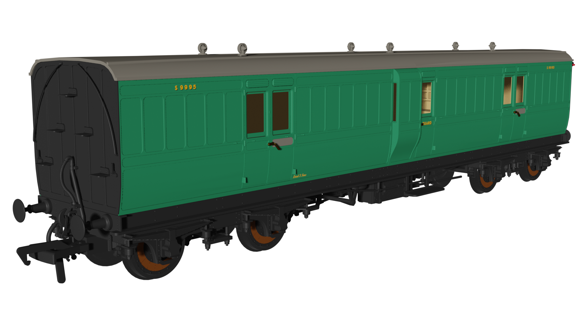 Rapido 978236 BR Malachite 'Evolution' Non-Corridor Full Brake No.S9995 - OO Gauge