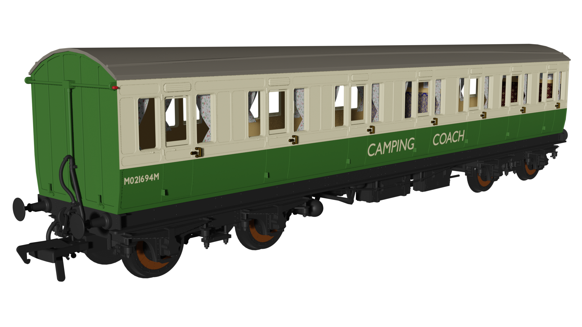 Rapido 978242 Camping Coach 'Evolution' Non-Corridor Composite No.M92464M - OO Gauge