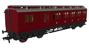 Rapido 978243 Generic Crimson 'Evolution' Non-Corridor Carriage Brake Third - OO Gauge
