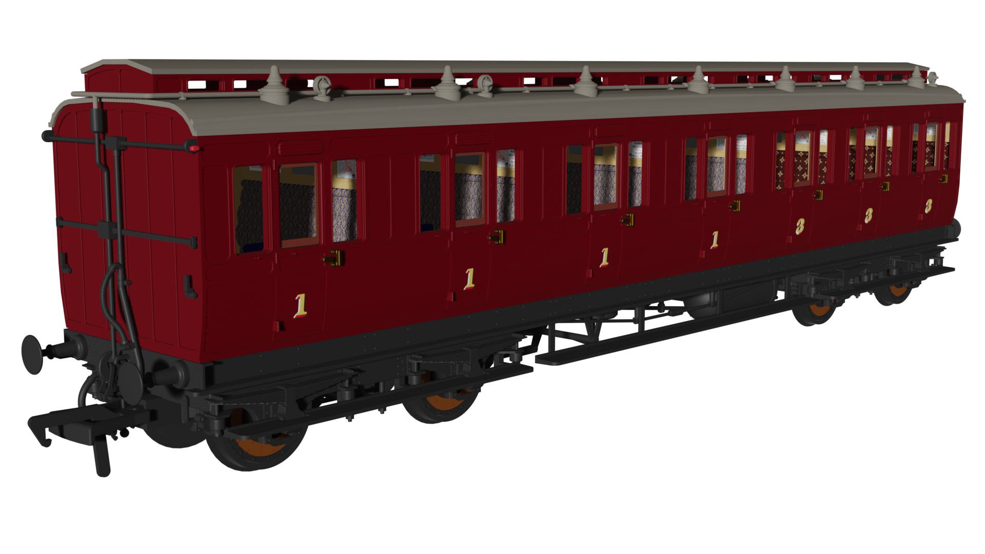 Rapido 978244 Generic Crimson 'Evolution' Non-Corridor Composite - OO Gauge