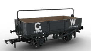 Rapido 925016 GWR 4 PLANK OPEN WAGON GWR Grey (23” lettering) - OO Gauge