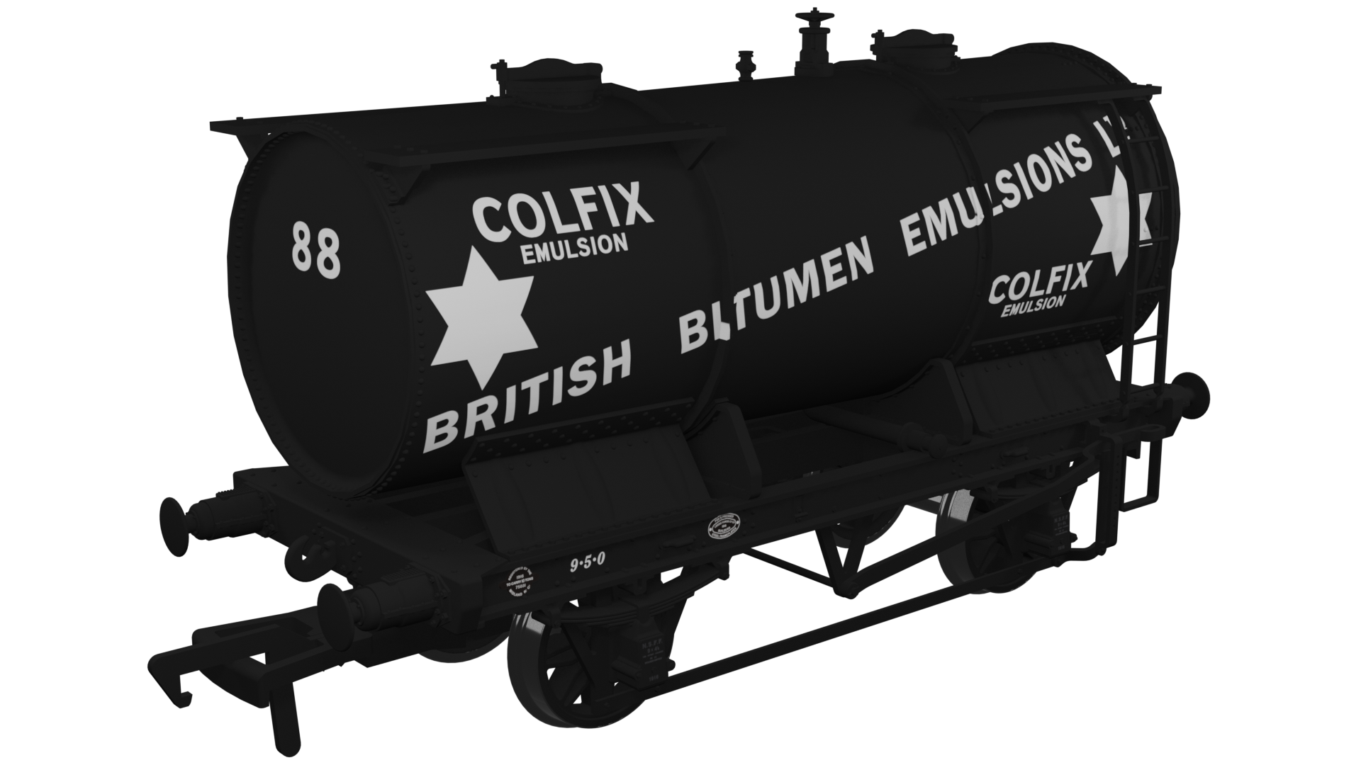 Rapido 981007 Ammonium Nitrate / Chemical Tank Wagon - British Bitumen Emulsions 'Colfix' No.88 - OO Gauge - Image 2