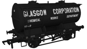 Rapido 981013 Ammonium Nitrate / Chemical Tank Wagon - Glasgow Corporation Chemical Department No.42 - OO Gauge