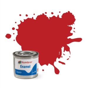 Humbrol AA0655 Enamel Paint: 60 - Scarlet - Matt - (14ml)