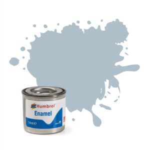 Humbrol AA1403 Enamel Paint: 127 - US Ghost Grey - Satin - (14ml)