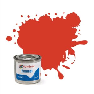 Humbrol AA1897 Enamel Paint: 174 - Signal Red - Satin - (14ml)