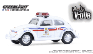 Greenlight GL36120-F 36120-F Club V-Dub Series 21-Classic Volkswagen Beetle–London, Canada Police 1:164 Scale