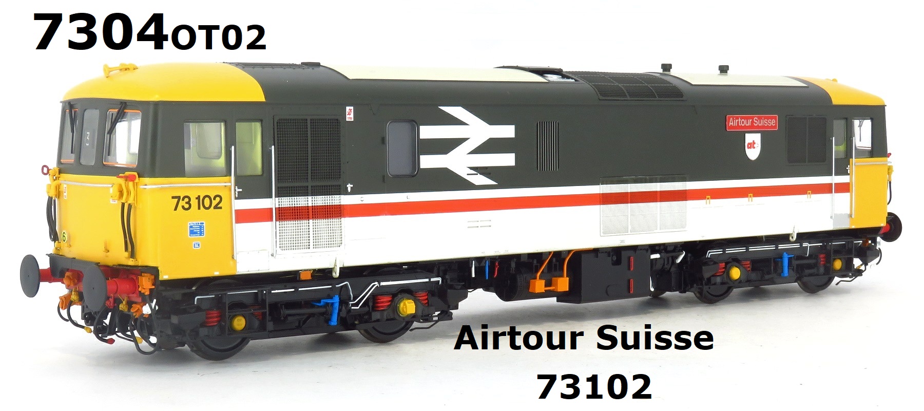 Heljan 7304OT02. Class 73/1 Electro-Diesel| 73102 Airtour Suisse|In InterCity Executive Livery O Gauge