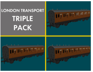Rapido 978125 London Transport ‘Evolution’ Non-Corridor Carriage Pack - OO Gauge