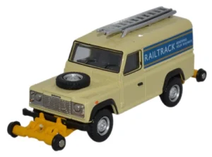 OXFORD DIECAST 76ROR001 Railtrack Road Rail Defender - OO Gauge