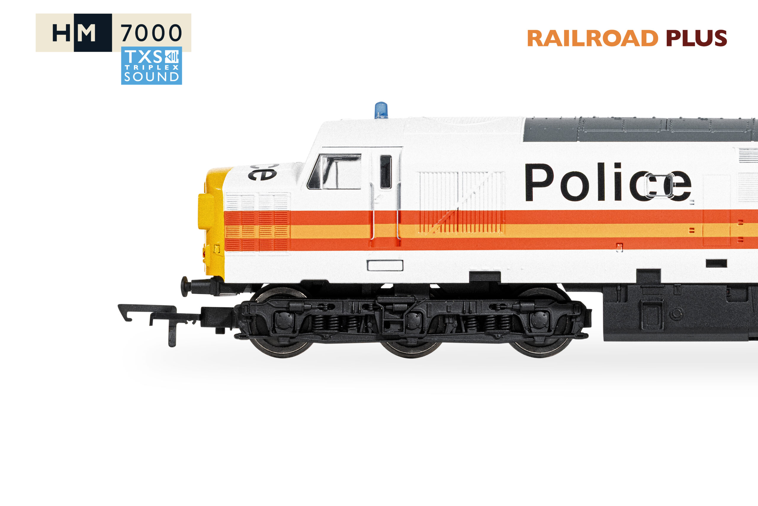Hornby R30435TXS Railroad Plus BR - Class 37 - '37093' Police Livery (DCC Sound Fitted) - OO Gauge
