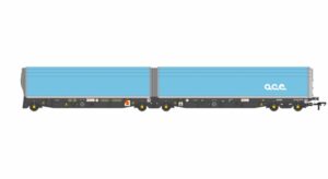 Revolution RT-OO-WIA-401D 5 Car Arbel WIA Car Carrier with RfD Squadron and ACE Branding (OO/4mm) OO Gauge