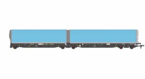 Revolution RT-OO-WIA-402B 5 Car Arbel WIA Car Carrier Plain Blue livery (OO/4mm) OO Gauge