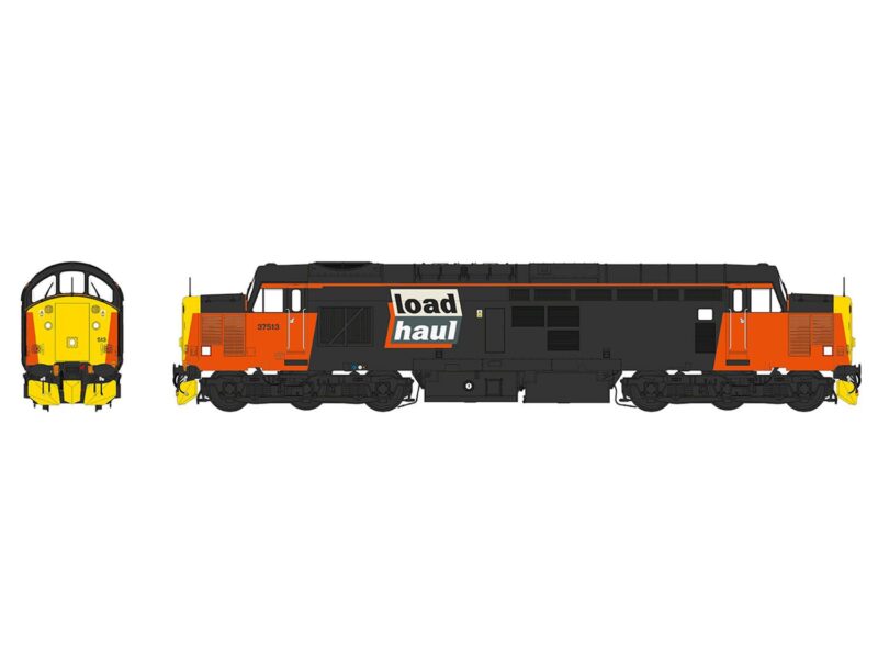 Heljan 3765 Class 37 513 Loadhaul Livery O Gauge - Rainbow Railways