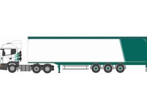 Oxford Diecast NSHL03WF Scania Highline Walking Floor A W Jenkinson  - 1:148 Scale